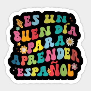 For Learning  Spanish Teacher Sticker